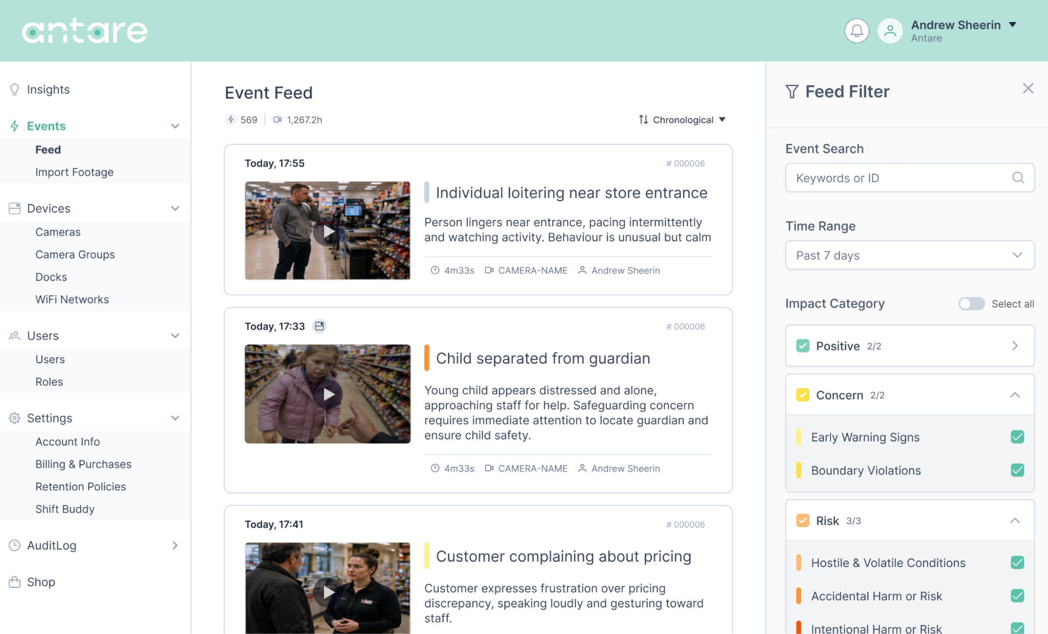 Chronological feed mode