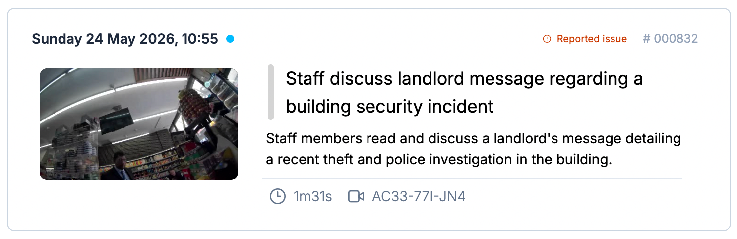 Neutral event: landlord message